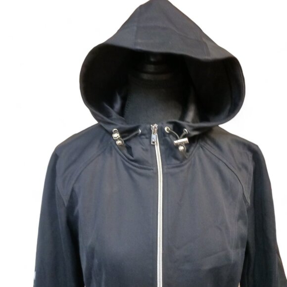 Sunice Black Womens  Softshell Sport Protek Hooded Long Jacket Car Coat Size M - Picture 4 of 16